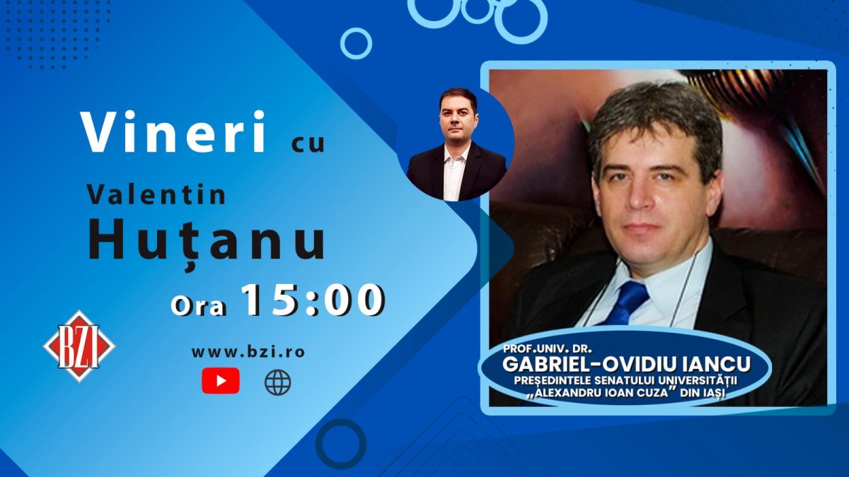 Despre aniversarea a 161 de ani de la fondarea celei mai vechi instituţii moderne de învăţământ superior a României, în Studioul BZI LIVE alături de prof. univ. dr. Gabriel Ovidiu Iancu, preşedintele Senatului UAIC Iași