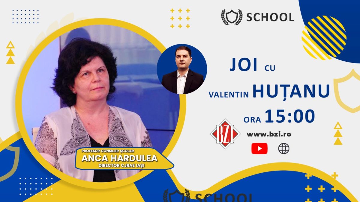 Ediţie BZI LIVE cu informaţii utile, esenţiale şi de impact psiho-emotional, atât pentru părinţi, elevi şi profesori alături de Anca Hardulea, coordonator al Centrului Judeţean de Resurse şi Asistență Educaţională Iaşi