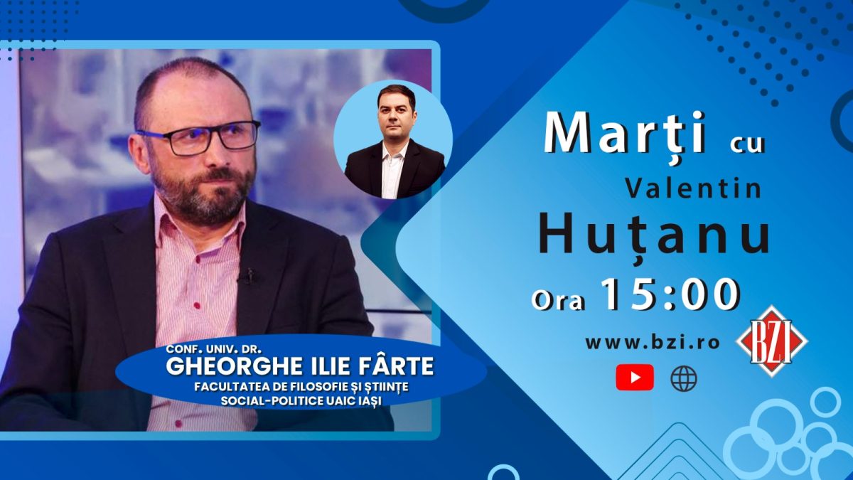 Ediție-dialog în Studioul BZI LIVE ce va avea în prim-plan impactul şi implicaţiile crizei guvernamentale şi politice din România alături de conf. univ. dr. Gheorghe-Ilie Fârte, Facultatea de Filosofie şi Ştiinţe Social-Politice din cadrul Universităţii „Cuza” din Iaşi