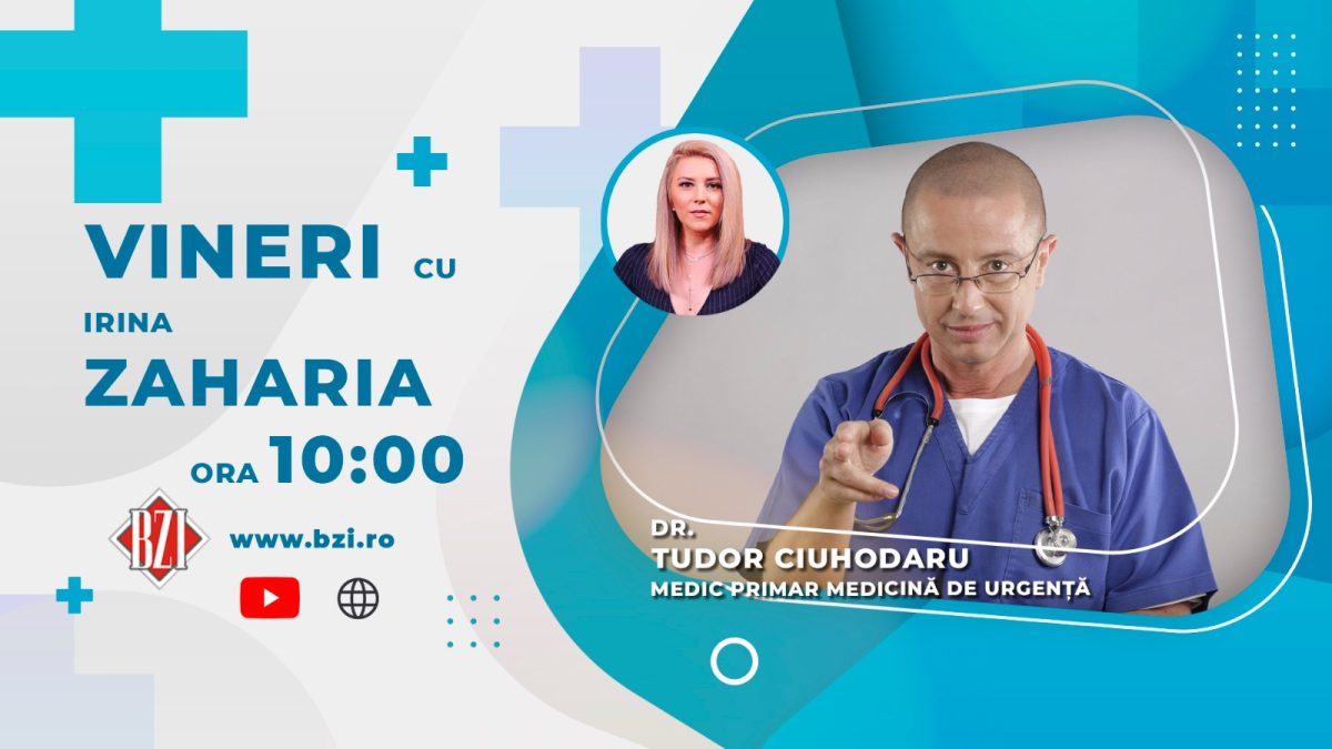 Dr. Tudor Ciuhodaru, medic primar – medicină de urgență, Spitalul de Neurochirurgie Iași, vine în platoul BZI LIVE să discute despre patologia asociată sezonului rece