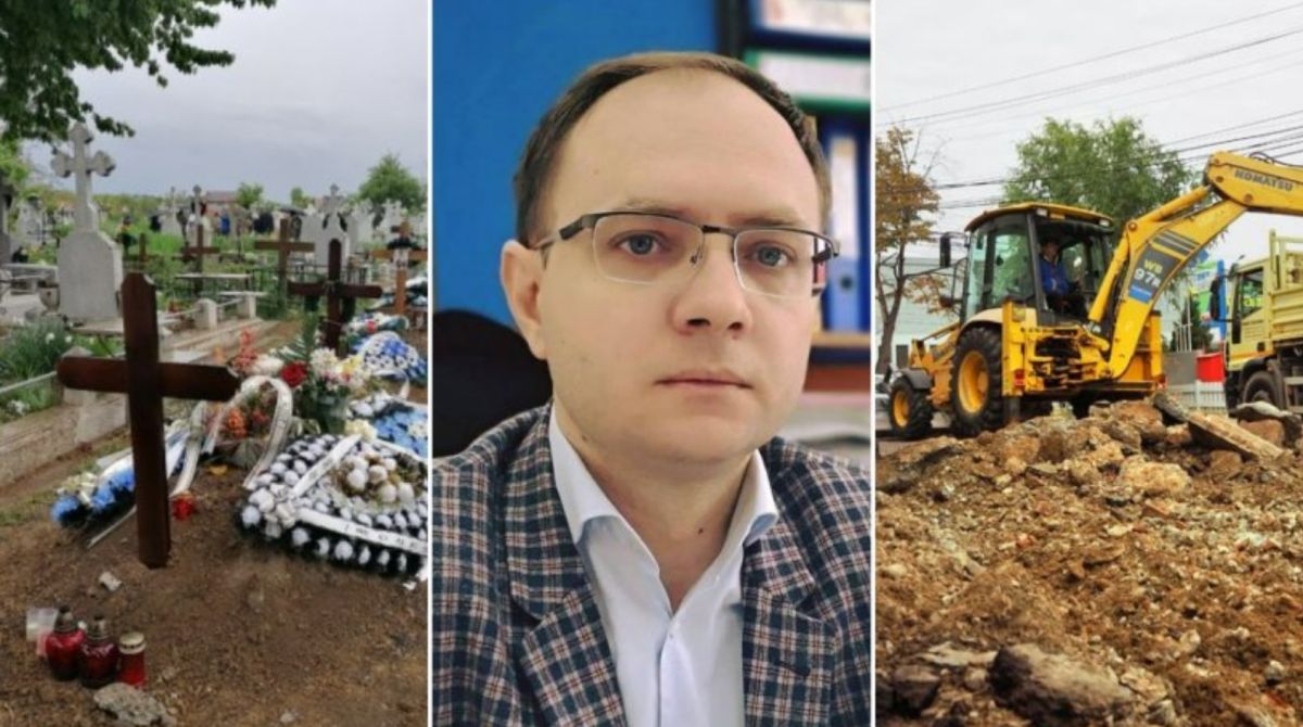 Groparii din Botoșani nu mai fac față numărului de decese Covid-19. Primăria a închiriat un excavator