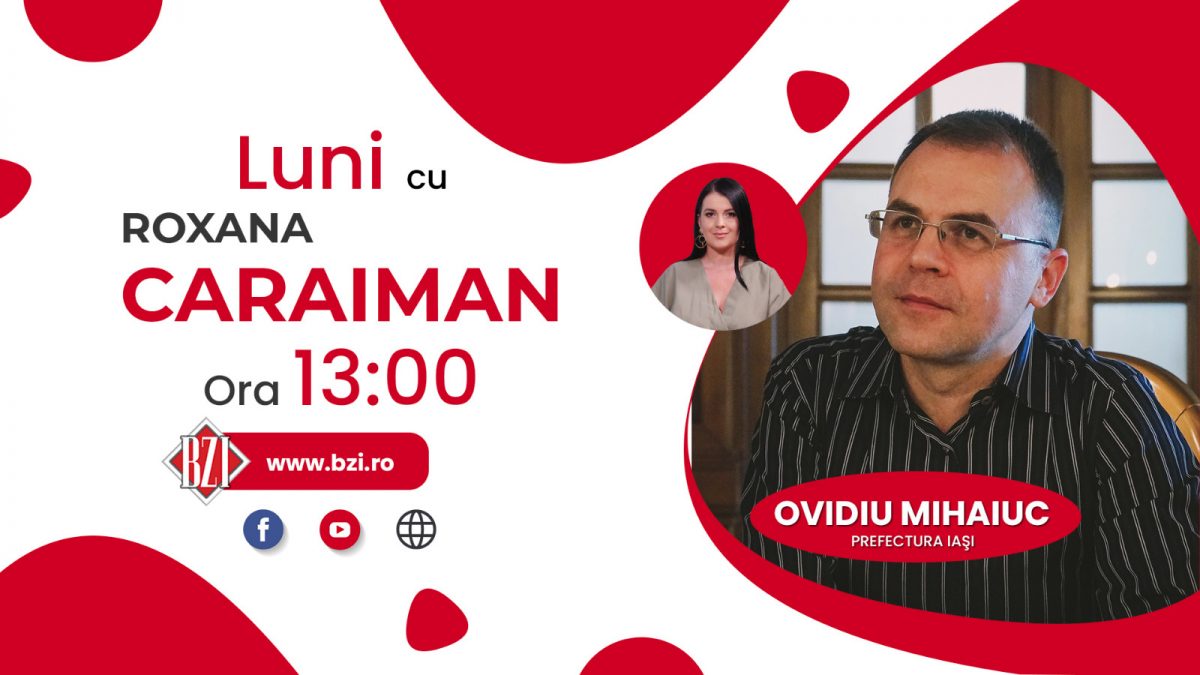 Ovidiu Mihăiuc, purtătorul de cuvânt al Prefecturii Iași, este prezent în studioul BZI LIVE, pentru a abordata subiecte legate de situația actuală generată de pandemia de coronavirus