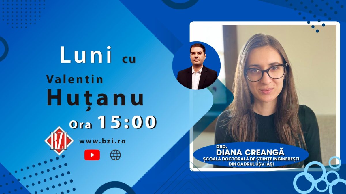 România Inteligentă! Ediţie BZI LIVE specială alături de drd. Elena Creangă – Universitatea de Ştiinţele Vieţii Iaşi despre implicare, atitudine, transformarea zonei rurale şi investiţia în resursa umană