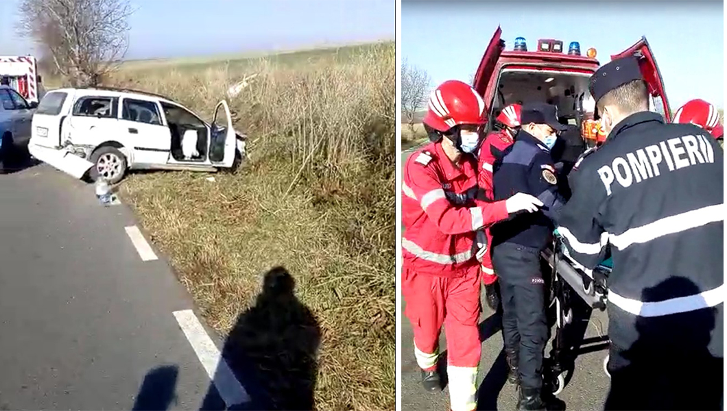 Accident rutier grav în localitatea Cucuteni din judeţul Iași! O persoană a fost proiectată pe câmp – FOTO, VIDEO