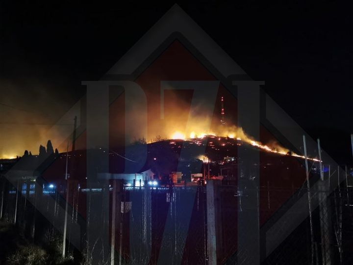 Flăcările au pus stăpânire pe muntele Pietricica din Piatra-Neamț. Incendiul s-a extins aproape de locuințe – Galerie Foto
