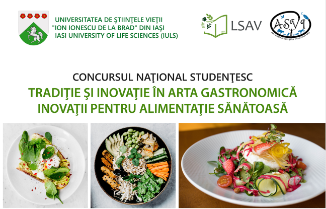 Concurs național, organizat de USV Iași, pentru pasionații artei culinare cu ingrediente eco
