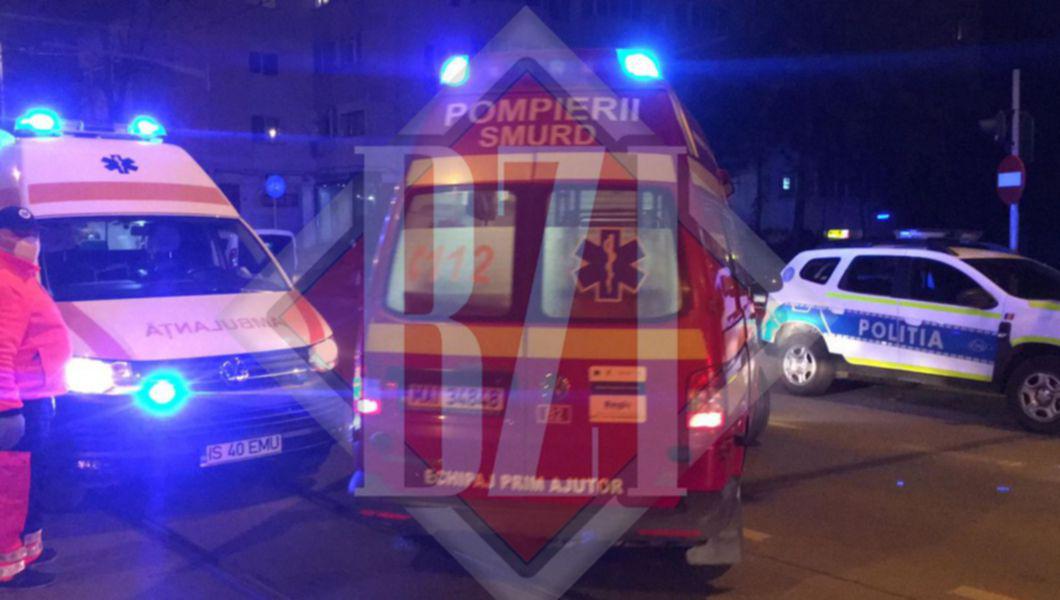 Accident rutier în localitatea Mironeasa din Iași! O mașină a intrat într-un cap de pod – EXCLUSIV