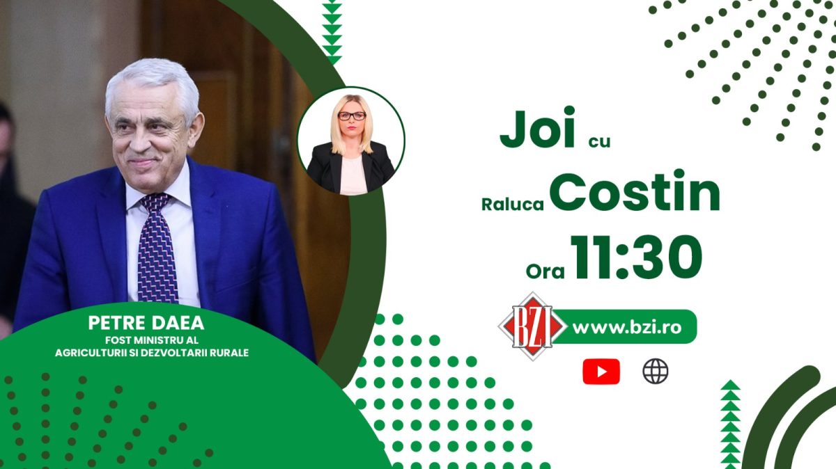 Când vine criza alimentară și ce trebuie să facă românii în această situație? Discuţie cu Petre Daea, fostul ministru al Agriculturii, numai la BZI LIVE!