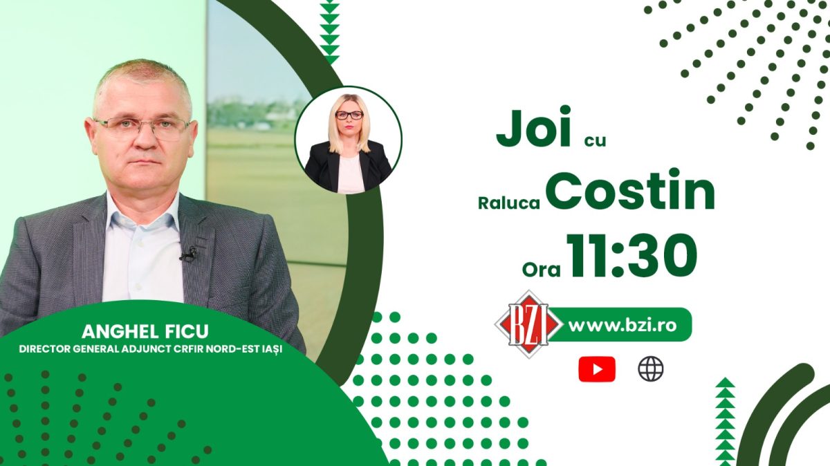 De ce vor fermierii fonduri europene? Cât de sustenabile sunt afacerile dezvoltate cu banii europeni? Aflați de la Ficu Anghel, director general adjunct, AFIR, numai la BZI LIVE!