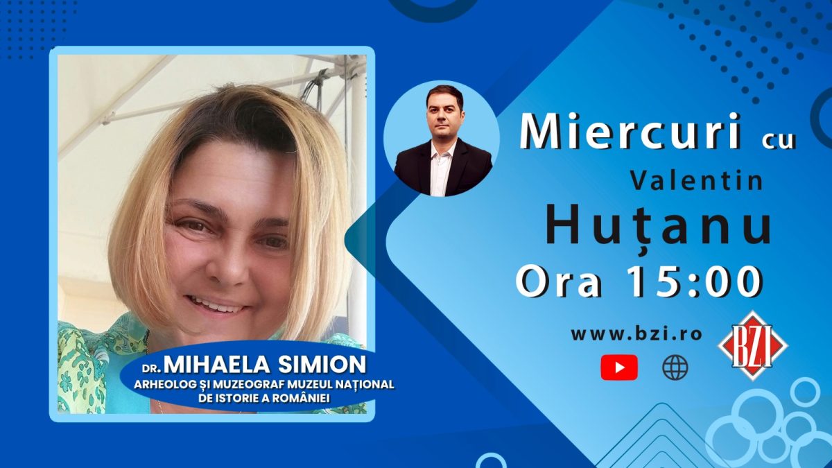 Ediţie BZI LIVE despre promovarea trecutului, mari personalităţi, management cultural şi o recentă expoziţie deschisă la Madrid – Spania, alături de dr. arheolog Mihaela Simion, muzeograf în cadrul Muzeului Naţional de Istorie a României – Bucureşti