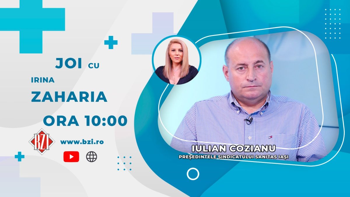 Președintele Sanitas Iași, Iulian Cozianu, vine în platoul BZI LIVE să discute despre cum au făcut față cadrele medicale valului 4 al pandemiei Covid-19
