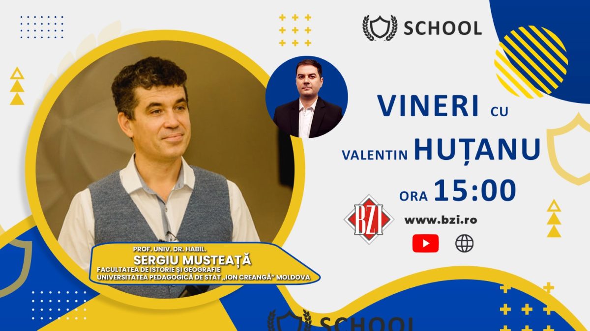 Despre Istorie, Arheologie, Patrimoniu cultural şi material în Studioul BZI LIVE alături de prof. univ. dr. habil. Sergiu Musteaţă, Universitatea Pedagogică de Stat „Ion Creangă” din Chişinău, Republica Moldova