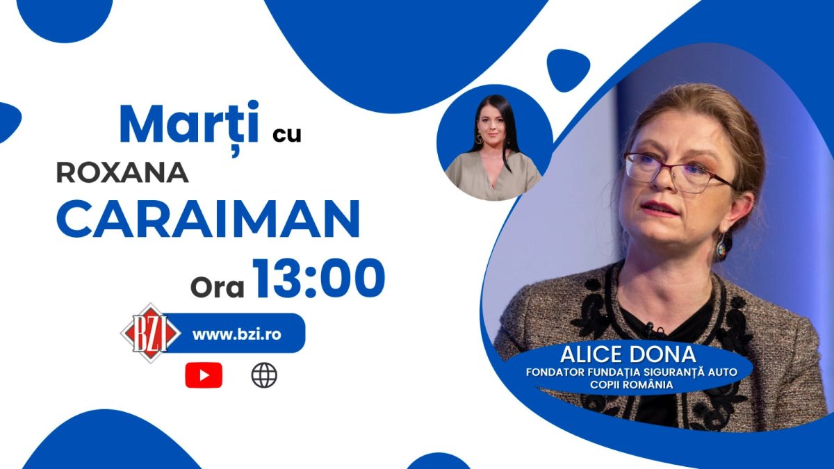 Alice Dona, fondator Fundația Siguranță Auto Copii, discută la BZI LIVE despre cel mai complex proiect de conștientizare a siguranței în trafic dedicat micilor pasageri