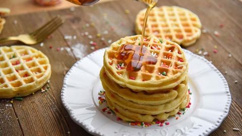 waffles on a plate