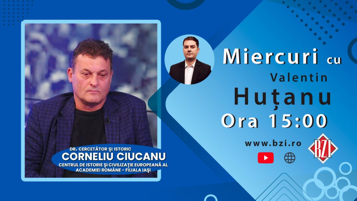 Studio BZI LIVE special de Ziua Naţională a României! Despre aportul Bisericii Ortodoxe Române, la împlinirea idealului naţional (1916 – 1918) alături de cercetătorul şi istoricul dr. Corneliu Ciucanu din cadrul Centrului de Istorie şi Civilizaţie Europeană al Academiei Române, Filiala Iaşi