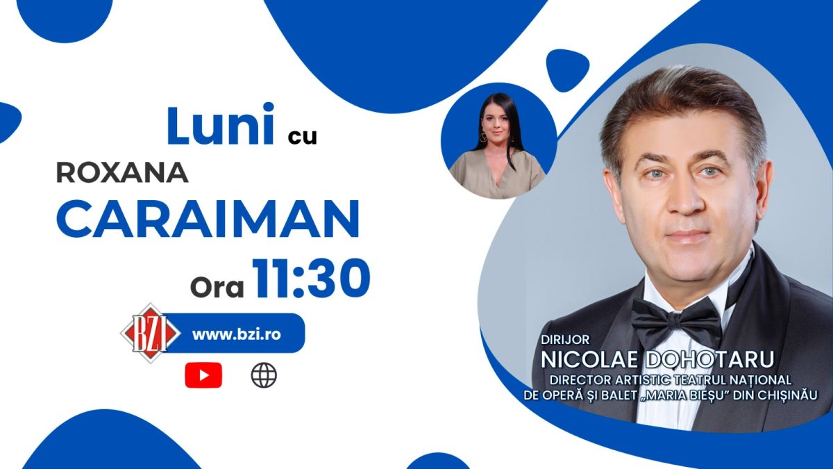 Interviu de excepție la BZI LIVE cu dirijorul Nicolae Dohotaru, directorul artistic al Teatrului Național de Operă și Balet ,,Maria Bieșu” din Chișinău!