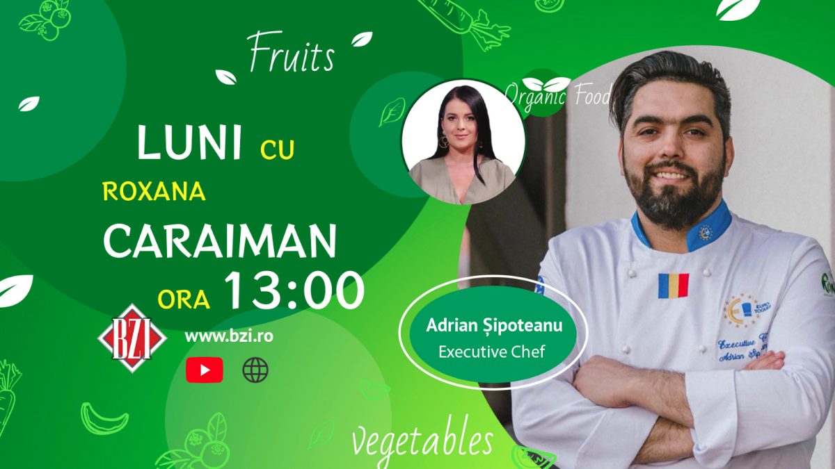 Executive chef Adrian Șipoteanu vorbește la BZI LIVE despre tendințe în gastronomia mondială