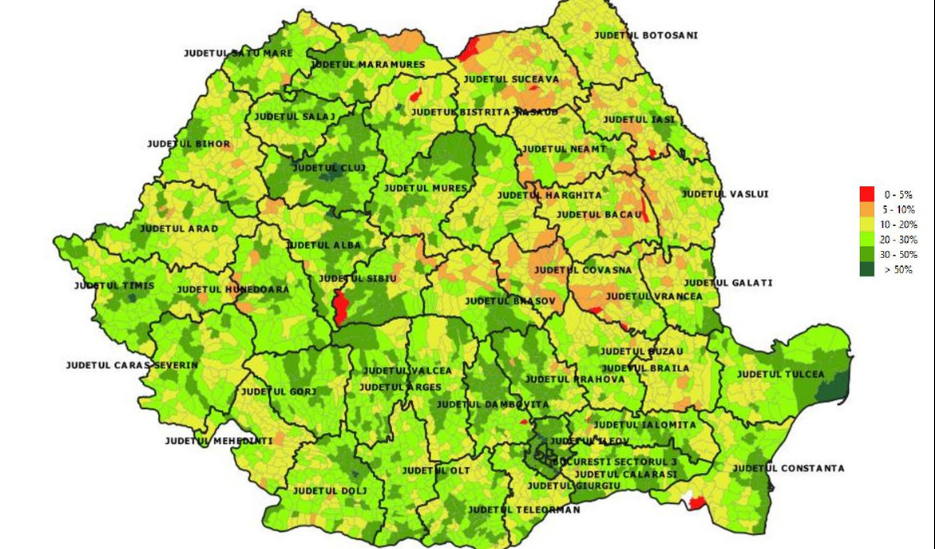 Comuna Valea Lupului din judeţul Iaşi se află pe locul 4 în topul localităţilor în funcţie de procentul de vaccinare anti-Covid-19