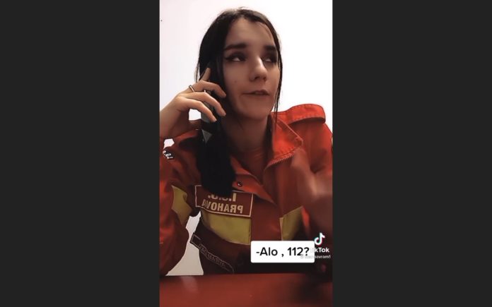 Voluntară ISU, dată afară după ce a parodiat un apel la 112 – VIDEO