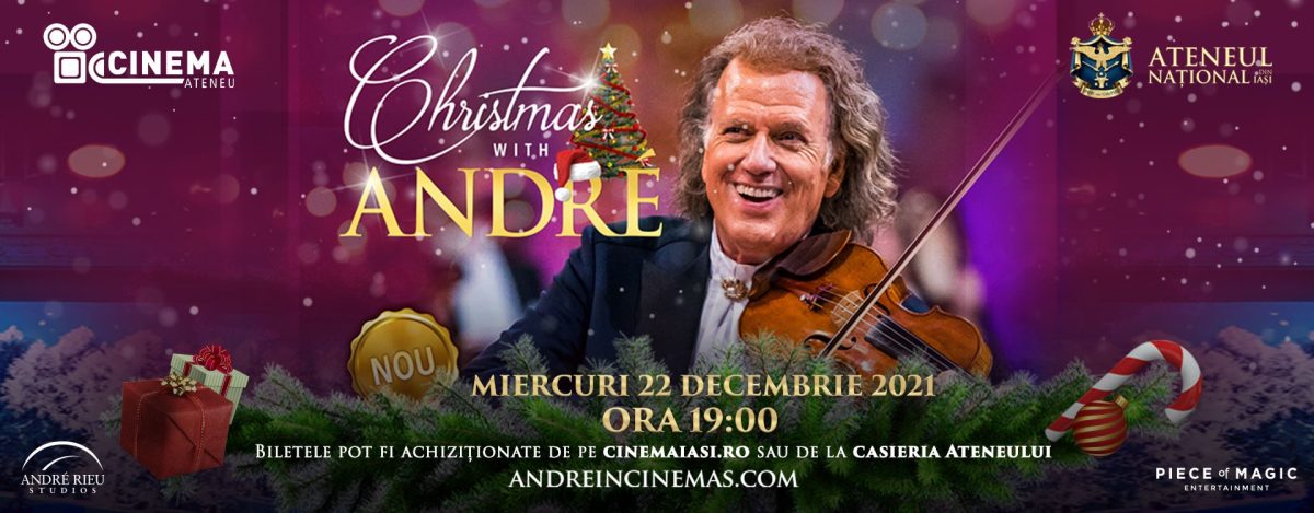 Special de sărbători: Transmisiunea live a concertului lui André Rieu, la Cinema Ateneu Iași
