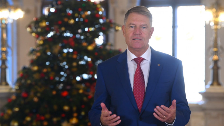 Preşedintele Klaus Iohannis, mesaj de Craciun: Toate acestea înseamnă spiritul autentic al Crăciunului