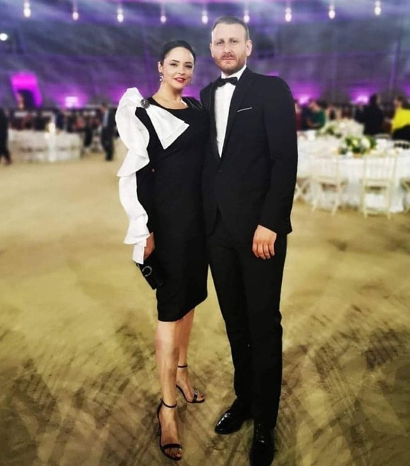 Andreea Marin și Adrian Brâncoveanu la petrecere
