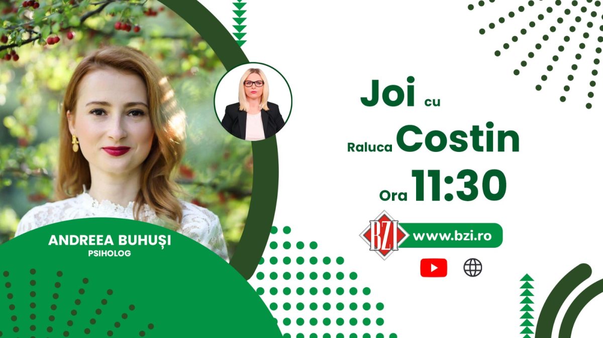 Mindset pentru un an productiv sau cum să-ţi programezi mintea pentru atingerea obiectivelor în anul 2022! Discuție cu Andreea Buhuși, psiholog, numai la BZI LIVE!