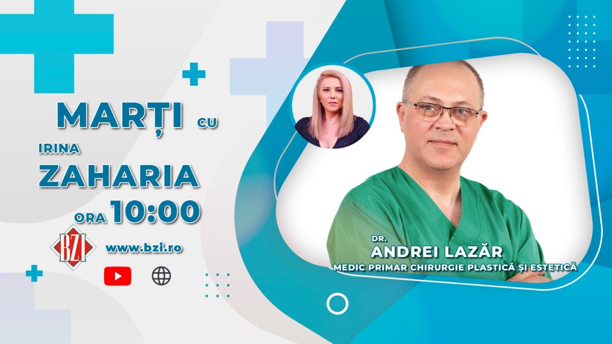 Dr. Andrei Lazăr, chirurg plastician şi estetician, vine în platoul BZI LIVE să discute despre întreținerea procedurilor estetice