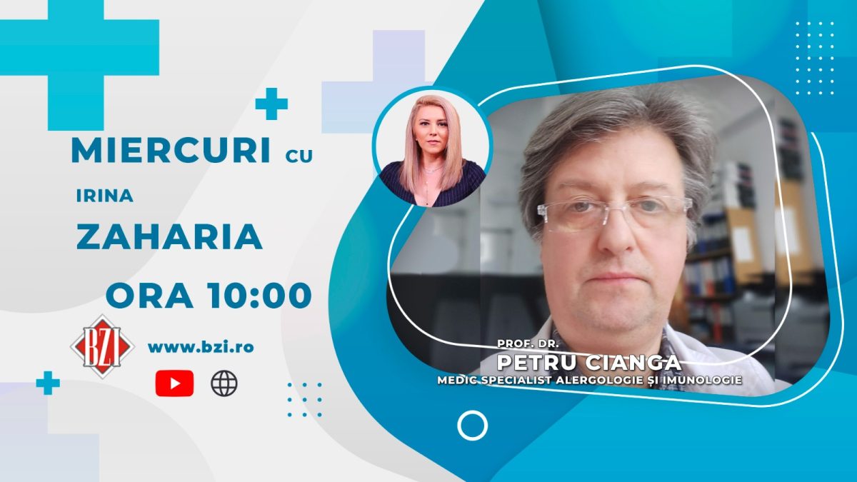 Prof. dr. Petru Cianga, medic specialist alergologie şi imunologie, Spitalul Sfântul Spiridon Iași vine în platoul BZI LIVE să discute alergii şi sistemul imunitar