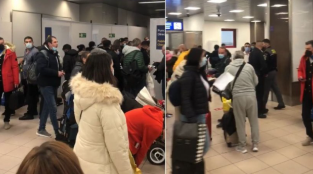 Probleme pe Aeroportul Otopeni din București. Sute de oameni au fost îngrămădiți pe culoare