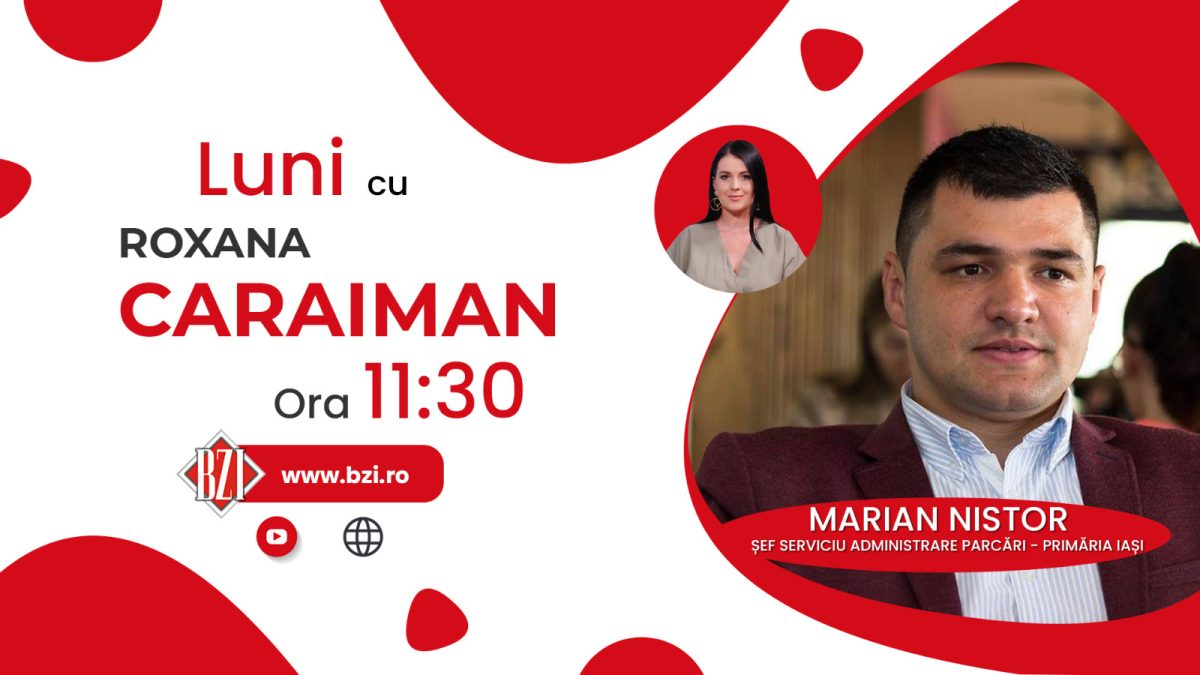 Nu trebuie ratat! Despre situația parcărilor publice și a celor de reședință din Iași. Marian Nistor, șeful Serviciului Administrare Parcări, detaliază la BZI LIVE