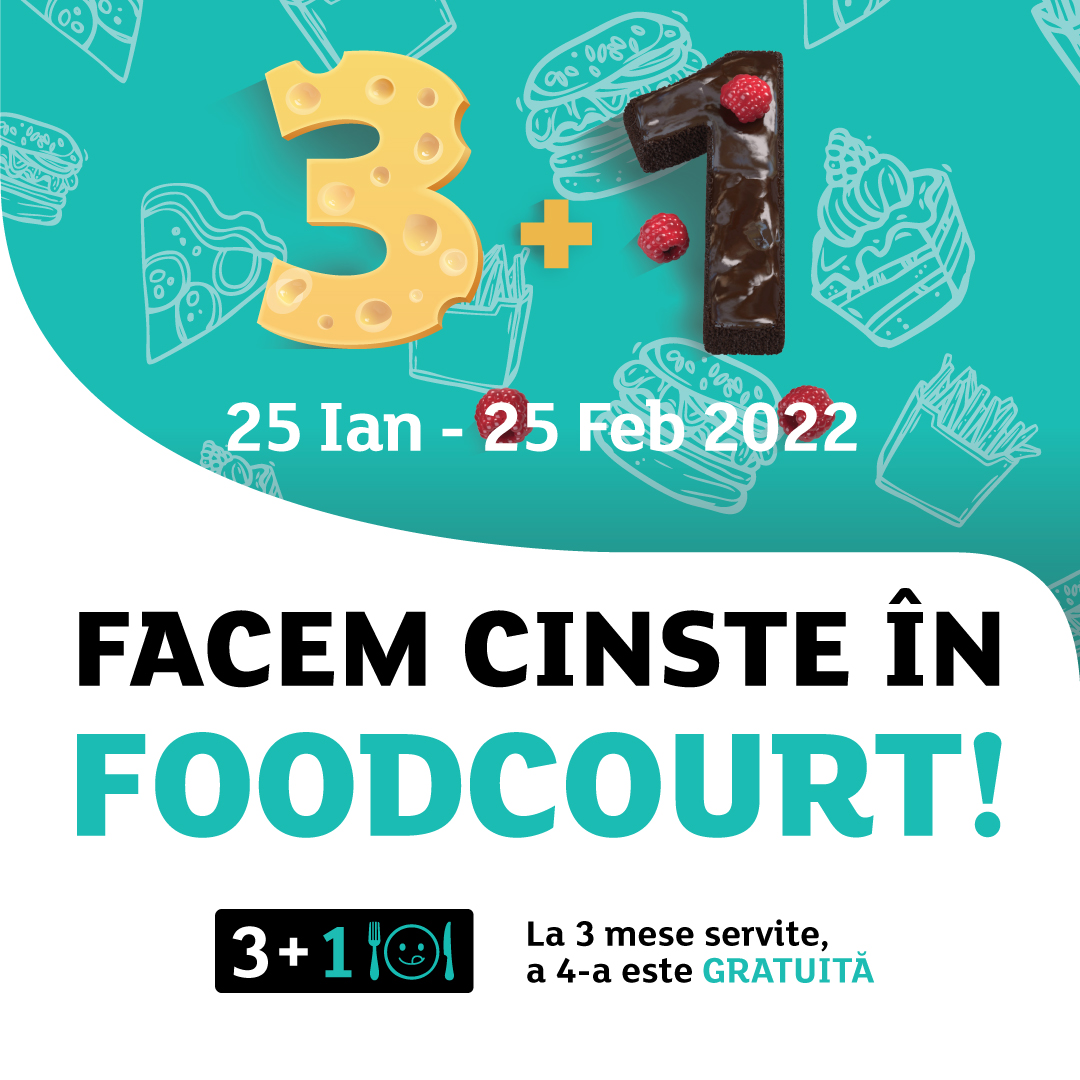 Iulius Town „Face cinste în Foodcourt!” cu delicii din bucătăria internațională și tradițională
