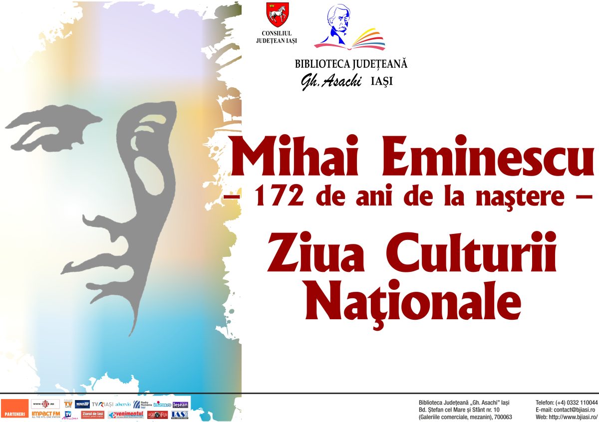 Mihai Eminescu – 172 de ani de la naștere