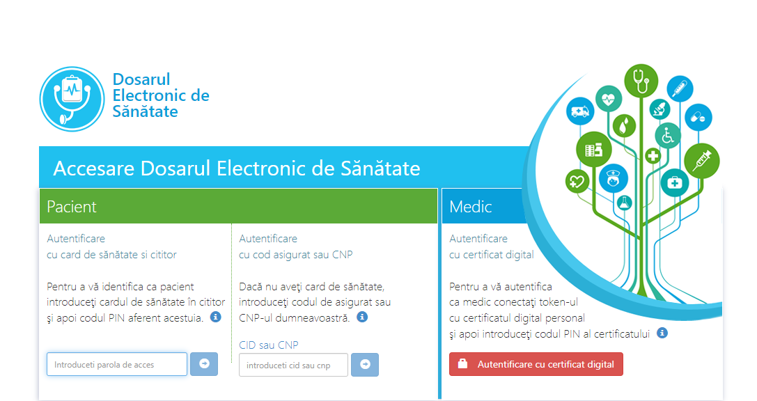 Starea de sănătate a tuturor pacienţilor, publicată pe DES. Cine are acces la dosarul electronic de sănătate