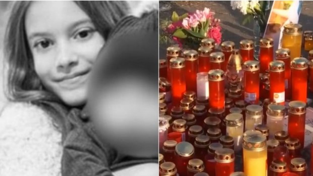 Imaginile durerii în București după ce o mașină de poliție a spulberat două fetițe! Altar de flori în locul în care Raisa a fost omorâtă – FOTO