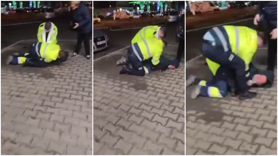 Un bărbat a fost scos cu forța de poliție din supermarket pentru că nu avea mască de protecție – VIDEO