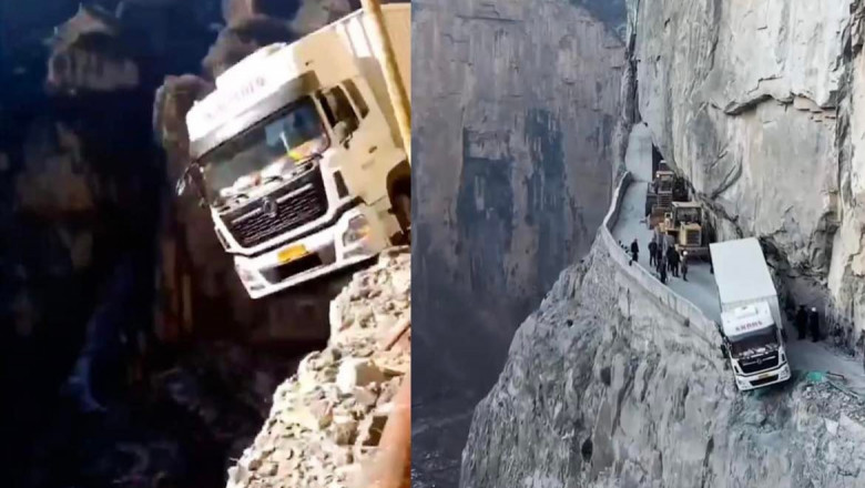 Un camion a rămas suspendat pe marginea unei prăpăstii. În ce stare se află șoferul