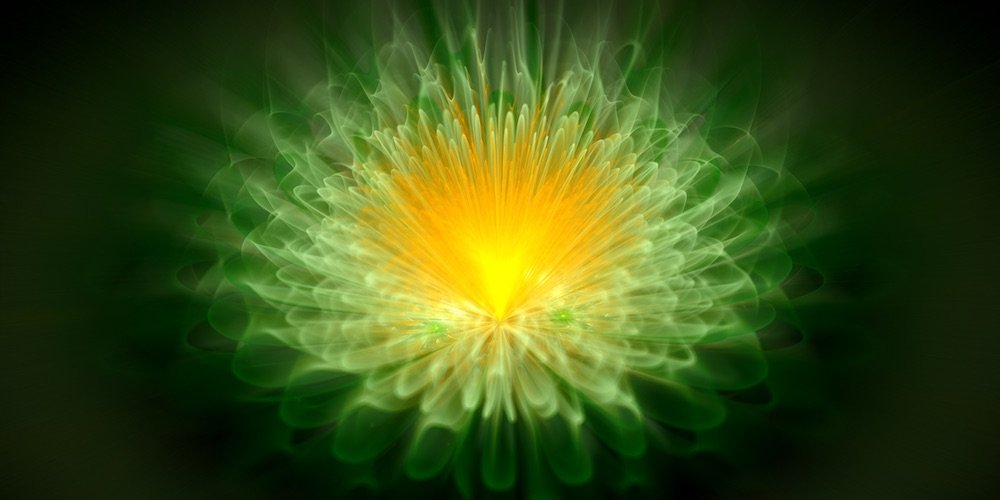grafica floare de lotus verde