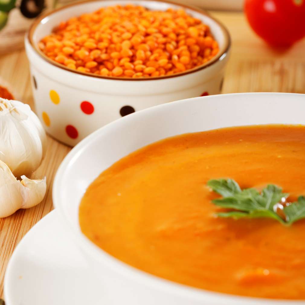 lentil soup with garlic
