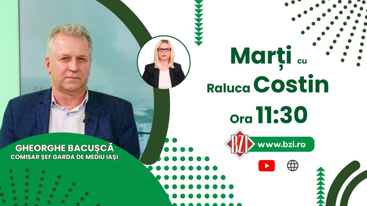 Depozitările necontrolate de gunoaie, o problemă despre care va discuta Gheorghe Bacușcă, comisar șef al Gărzii de Mediu Iași, numai la BZI LIVE!