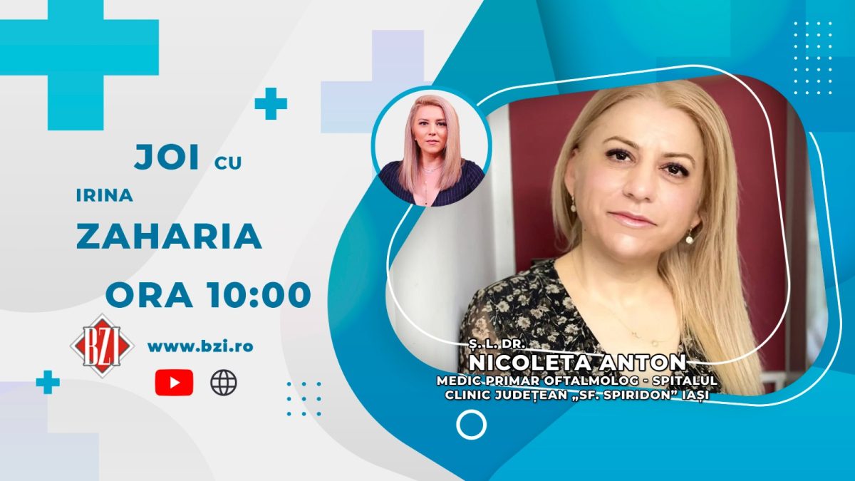 Dr. Nicoleta Anton, medic primar oftalmolog, Spitalul Sfântul Spiridon Iași, vine în platoul BZI LIVE să discute despre traumatologia oftalmologică din perioada sărbătorilor, cauzată de petarde și artificii