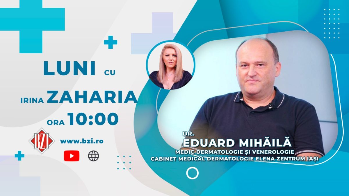 Dr. Eduard Mihăilă – medic Dermatologie și Venerologie, Cabinet Medical Dermatologie Elena Zentrum Iași, vine în platoul BZI LIVE să vorbească despre infecțiile cutanate frecvente în sezonul rece