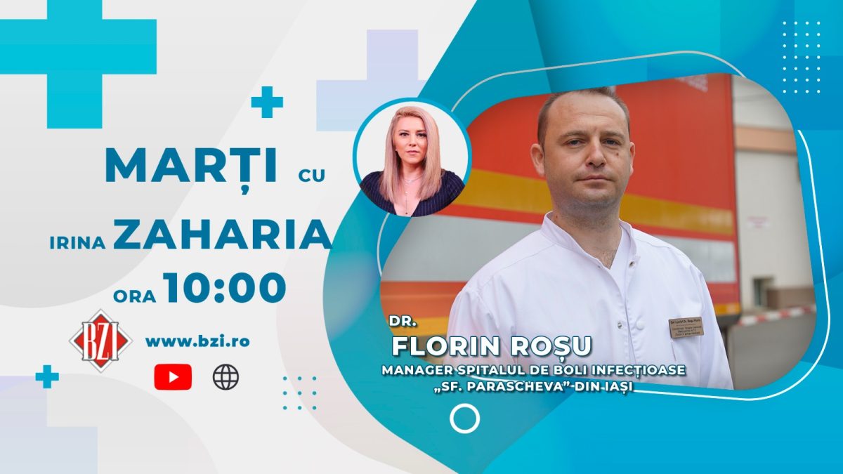 Dr. Florin Roșu, managerul Spitalului de Boli Infecțioase Iași discută în platoul BZI LIVE despre apariția noii tulpini Omicron