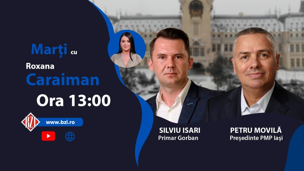 Noile proiecte de dezvoltare ale comunei Gorban. Silviu Isari, primarul localităţii ieşene, alături de Petru Movilă, președintele organizației PMP, în studioul BZI LIVE