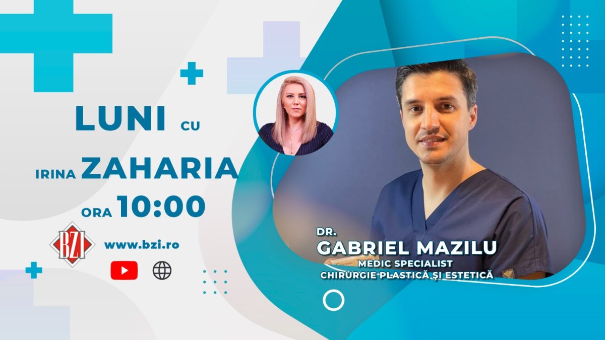 Dr. Gabriel Mazilu-medic chirurgie plastică și estetică, vine în platoul BZI LIVE să ne vorbească despre ultimile noutăți în materie de estetică