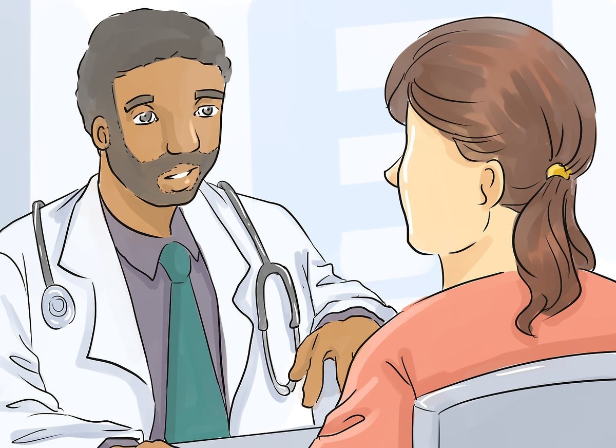 grafica cu o persoana la medic