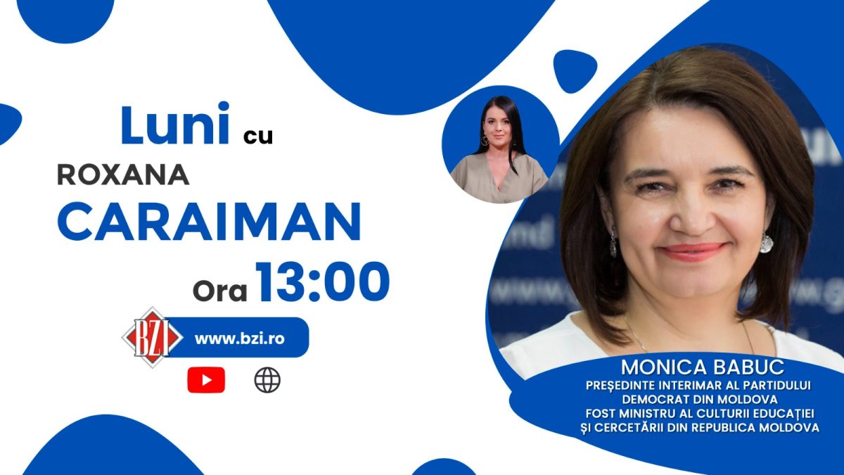 Monica Babuc, fost ministru al Culturii, Educației și Cercetării și ex vicepreședinte al Parlamentului Republicii Moldova, într-un interviu BZI LIVE