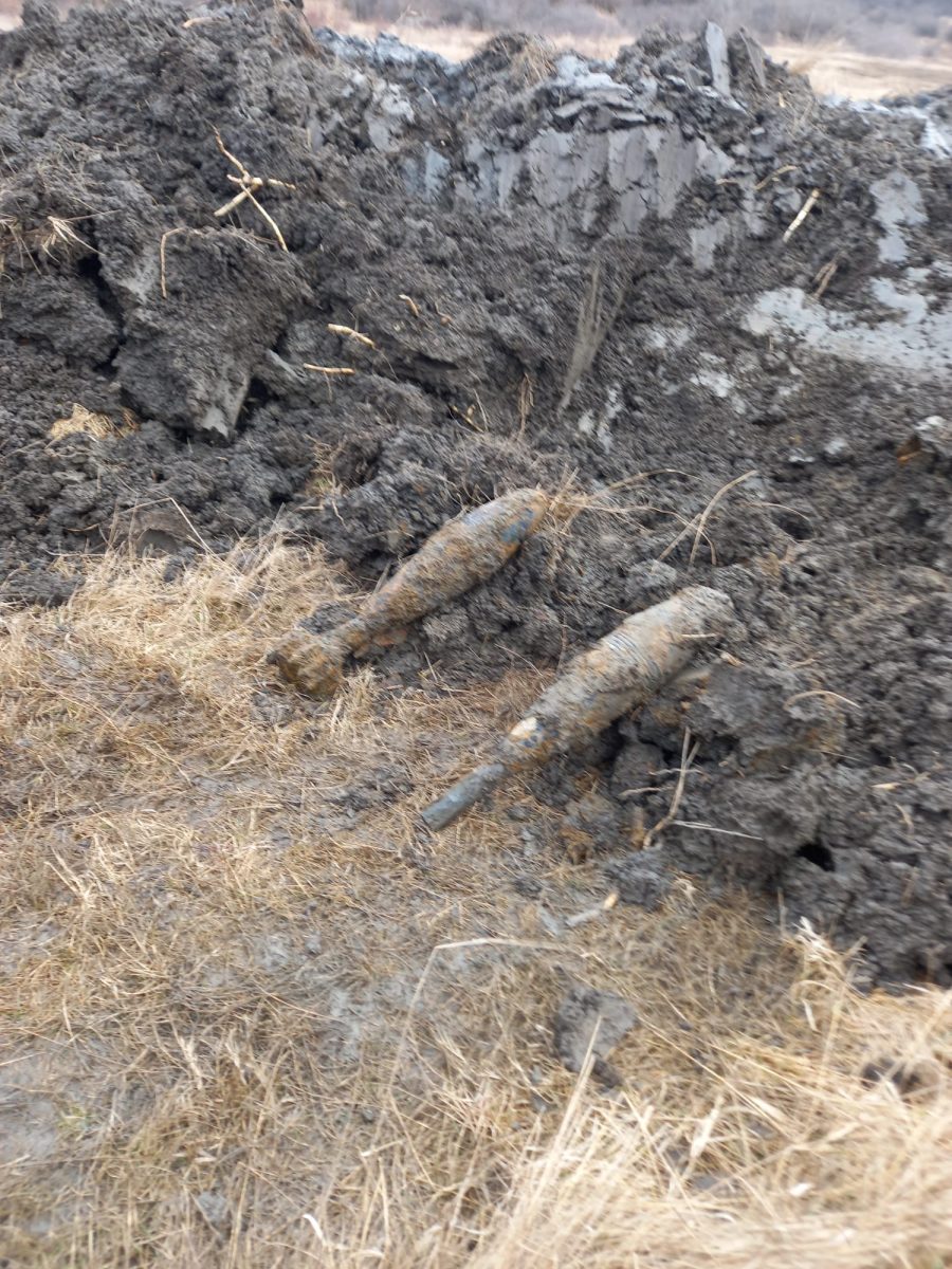 Piese de muniție de război descoperite în zona Cârlig din Iași – FOTO