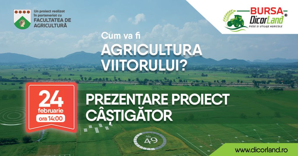 Agricultura 4.0 – tema abordată în proiectul  studentului care a câștigat bursa de 1000 de euro 