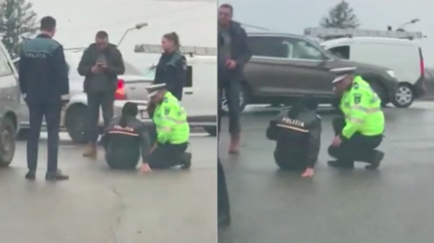 Polițistă lovită în trafic. Un şofer a acrosat-o cu autoturismul, în Argeş